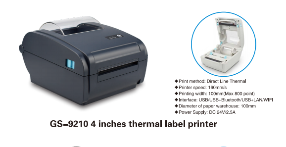 GS-9210 thermal label printer