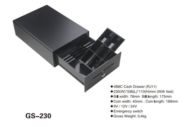 GS-230 Cash drawer