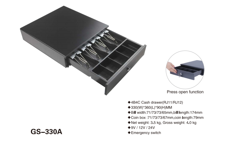 GS-330A cash drawer