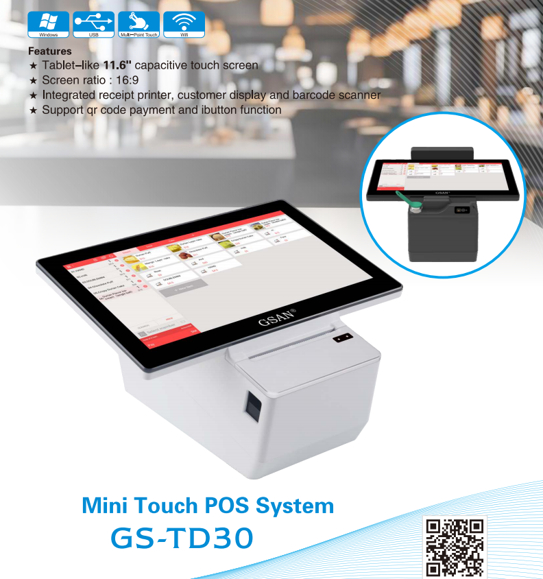 TD30 pos system features